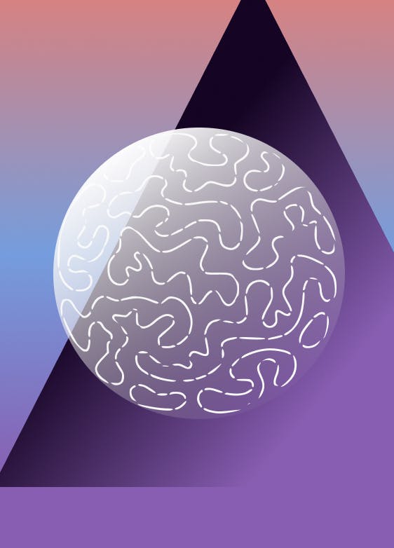 Abstract Illustration of a brain